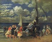 Pierre Renoir Return of a Boating Party